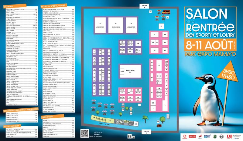 Plan Salon de la rentrée des sports et loisirs DB Tahiti